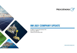 MedcoEnergi Investor 9M21 Presentation