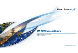 MedcoEnergi Investor 9M22 Presentation