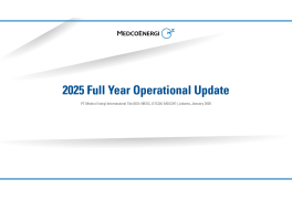 FY 2025 Operational Update